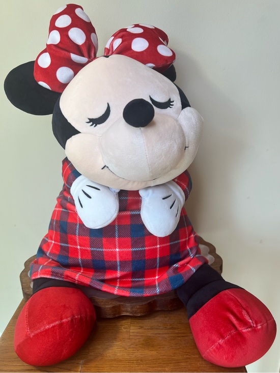 Disney Other - Disney Parks Minnie Mouse Cuddleez Plush Large Buffalo Plaid Stuffed Animal